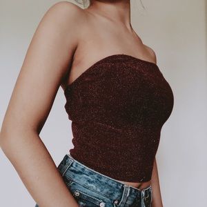 SOLD DO NOT BUY - Forever 21 Sparkly Tube Top